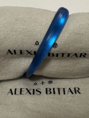 Alexis Bittar Lucite Skinny Tapered Bangle Bracelet 🔷Royal Blue🔷